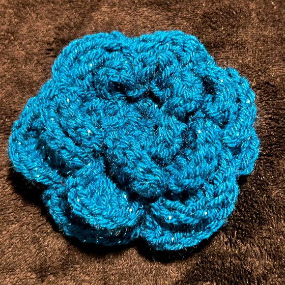 Accessories - Crocheted Flower Ponytail Tie